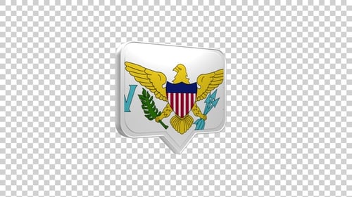 Virgin Islands - Us Flag Pin Icon
