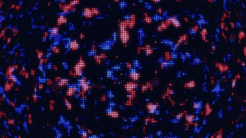 Retro Pixel Art Digital Grid Background Loop