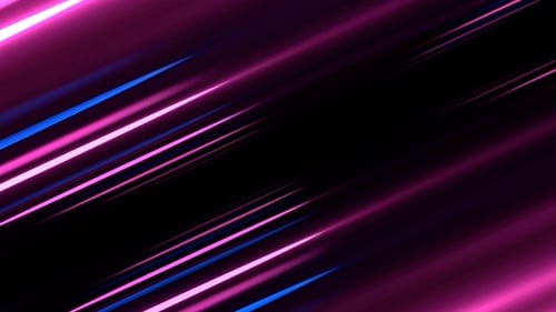 Abstract Glowing Neon Light Streaks Motion Background