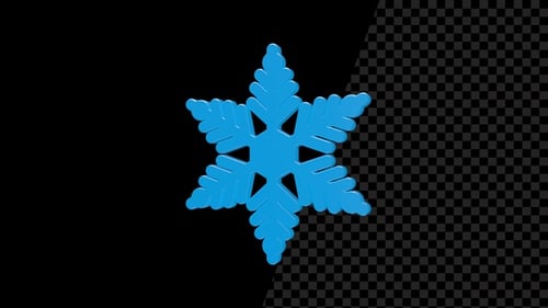 Snowflake Seamless Rotated Alpha V6