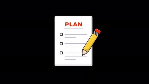Animated Checklist with Pencil Writing