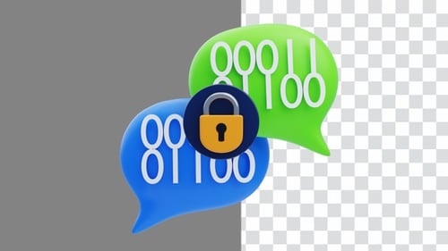 3D Animation of Data Encryption