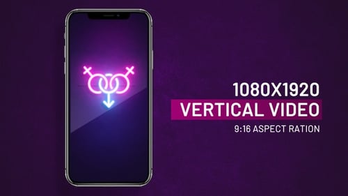 Animated Neon LGBTQ+ Gender Symbols for Pride