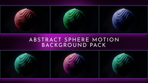 Abstract Sphere Loop Animations Pack