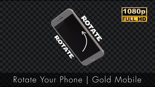 Mobile Phone Rotation Instruction for Screen Orientation