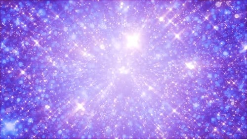 Purple Sparkling Glitter Particles Loop Background