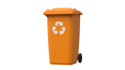 3D Roll Out Bin Rotating On Alpha Loop