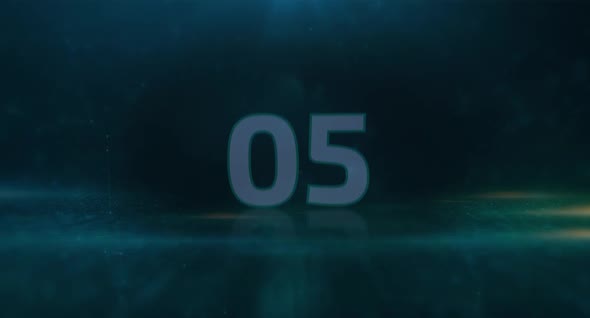 Dynamic Digital Countdown Opener With Glowing Numbers, Backgrounds ...