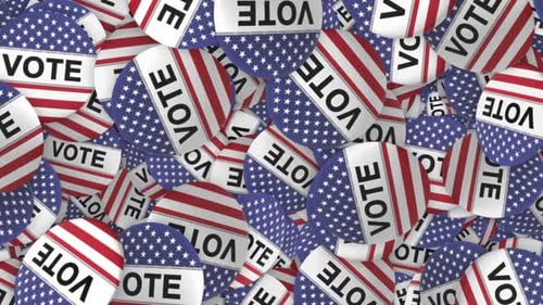 US Vote Buttons Election Transition Pack