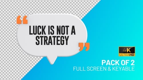 Luck is not a strategy speech bubbles