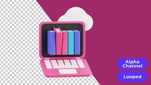 3D Animated Online Library | Alpha Channel