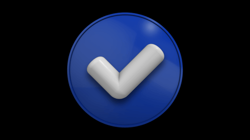Check List Right Supers Icon Bugs Blue Pop Up Good Checklist Checked Checkmark Vote 4