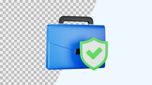 Business Insurance 3D Animation | Alpha Channel