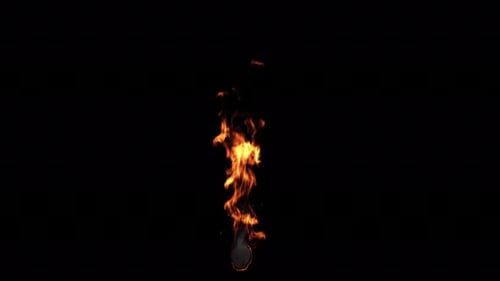 Fire Flame Separate 3 Clip Loop 4K