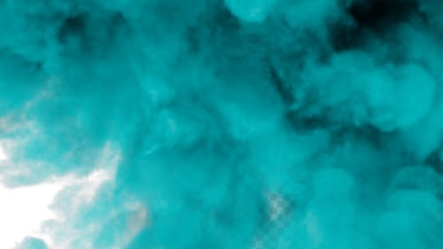 Turquoise Smoke Expanding Fluid Reveal