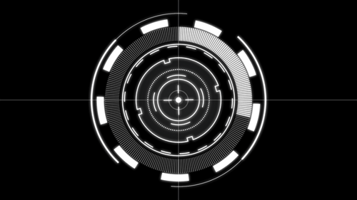 Hud Futuristic Target Scanner Digital Interface