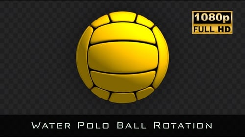3D Yellow Volleyball Loop Animation
