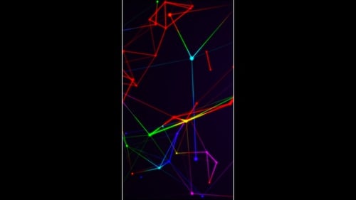 Vertical Colorful Plexus Background Loop