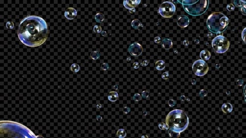 Burbujas cayendo Seamless Loop Alpha V3