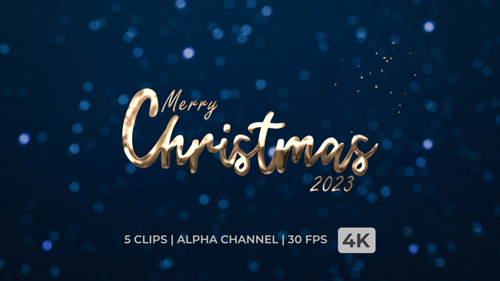 Frohe Weihnachten 2023 Textanimation