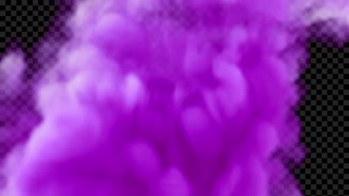 Fluid Purple Smoke Transition Overlay