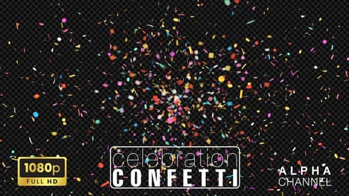 Vibrant Confetti Overlay Pack for Festive Events