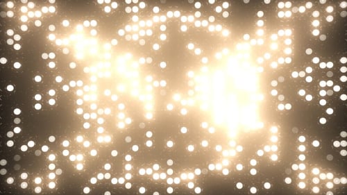 Abstract Glowing Dots Grid Looping Background Animation