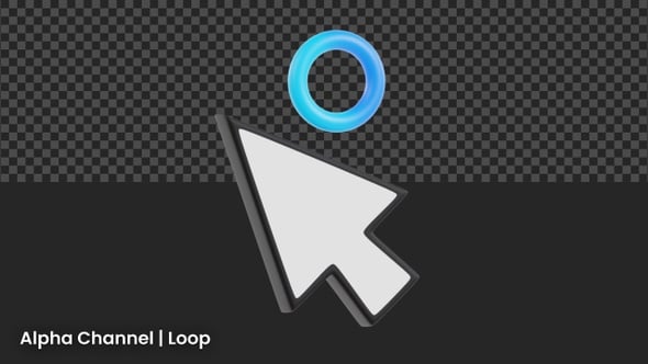 3D Cursor Lag Processing Animation | Alpha Loop, Backgrounds Motion ...