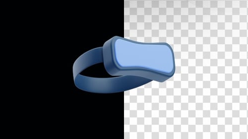 3D-Animation eines Virtual-Reality-Headsets