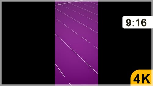 Portrait View Of Purple White Geometric Shape Abstract Seamless Loop Background