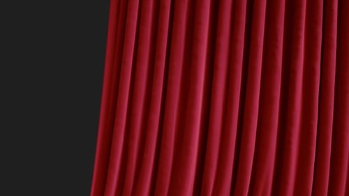 Red Stage Curtain Opening Reveal Transition