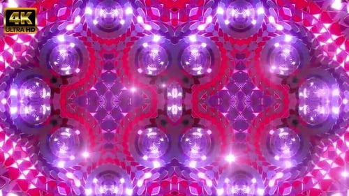 Glowing Purple Discs 4K