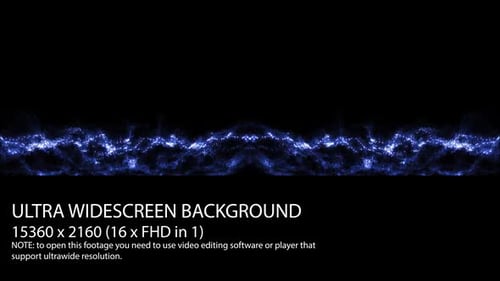 Ultrawide Particles Waves Background
