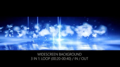 Shine Blue Particles Widescreen Background