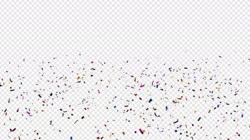 4K Konfetti-Explosion | Transparenter Hintergrund | 30 FPS