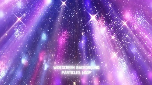 Vivid Party Music Background Glow Particles
