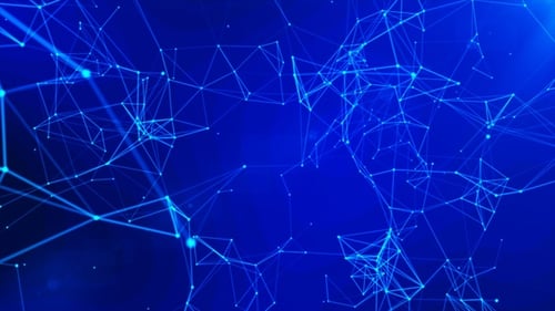 Blue Digital Technology Network Connection Background