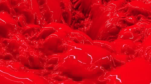 Red Color Swirl Storm Splash