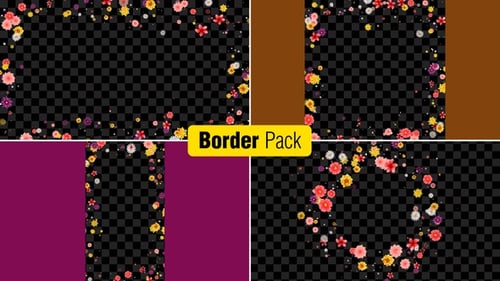 Multiple Flowers Border Pack