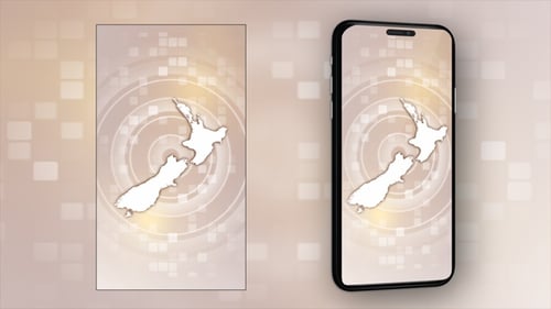 New Zealand Animated Map - Vertical Video