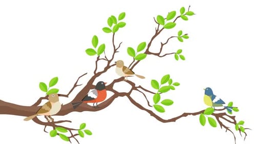 Vögel auf dem Baum