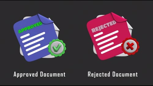 Documentos aprobados | Documentos rechazados