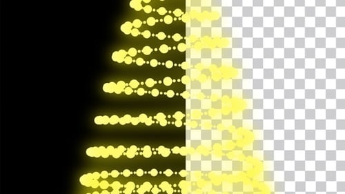 Glowing Christmas Tree Light String Formation