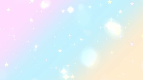 Pastel Gradient Background with Twinkling Stars Loop
