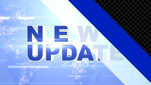 Kinetic Typography News Update Broadcast Title
