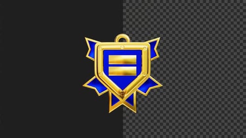 3D Game Badge Level Two Animation