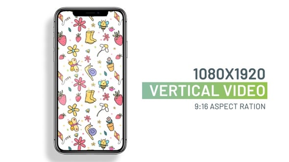 Spring seamles looping background animation for social media posts ...