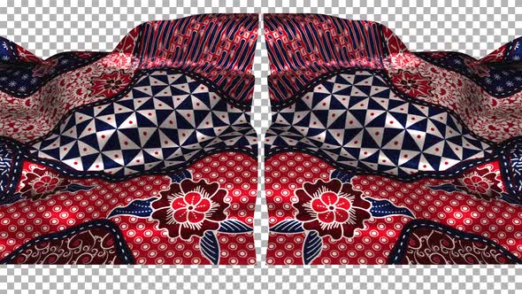 Indonesia Ethnic Silk Pattern Cloth Fabric Wave Alpha Songket Batik ...