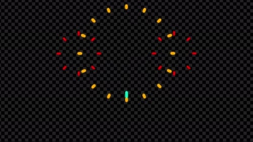 Geometric Expanding Circle Dashes Animation