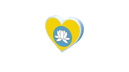 Rotating Decorative Heart with Lotus Flower